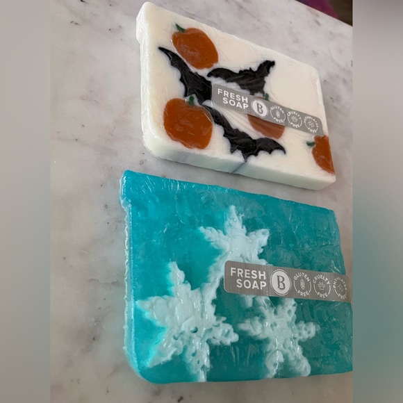 Basin Bath Soap - Two Bars Fully Sealed, Scented (Halloween and Winter) - Picture 2 of 3